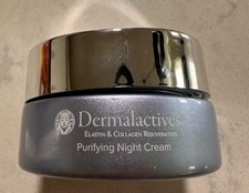Dermalactives Purifying Night Cream Elastin Collagen Rejuvenates 50mL 1.7oz NWOB