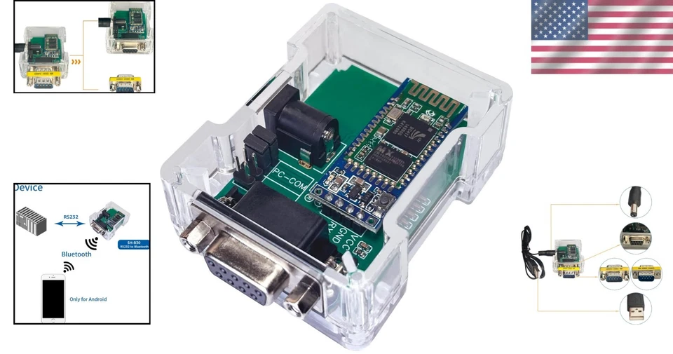 SH-B23A Bluetooth Serial Adapter - 1 Port DB9 Connectivity with 1- Support - Image 2 of 4