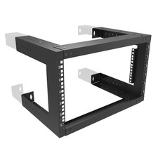 6U Wall Mount Open Frame Rack-19 Inch Server Equipment Rack- Adjustable Depth...