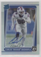 2021 Donruss Optic Rated Rookie Holo Prizm 20/50 Carlos Basham Jr #277 Auto 0s9t