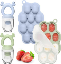 Baby Breastmilk Popsicle Molds  Baby Fruit Feeder 2 Pack , Baby Food Freezer T