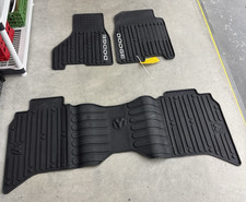Dodge Ram 3 Piece Rubber Floor Mat Set Ram Logo Rear Mat Dodge Letter Front Mats