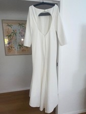 Vivienne Made With Love Bridal Wedding Dress size 16 white long sleeve pearl