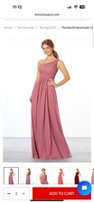 Morilee Bridesmaid Dress Size 26 Blush Pink Chiffon