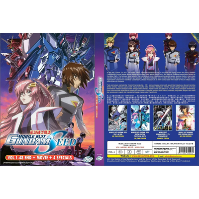 Mobile Suit Gundam SEED TV Series (Vol. 1-48 END) + Movie + 4