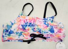 Wonder Nation Girls Colorful Swim Top Bikini Size Small 6-6X NEW