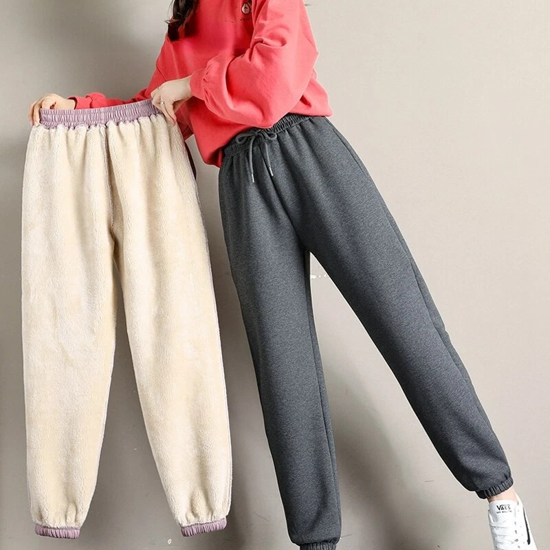 Pantalones de terciopelo para mujer Leggings de invierno para