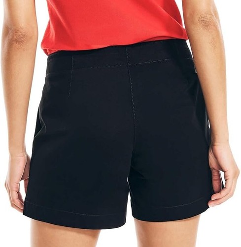 NWT Nautica Jeans Women's Mid Rise Twill 5" Shorts Black Size 12 $60 4HL233 - 第 4/4 張圖片