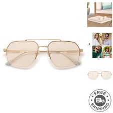 Timeless Aviator Sunglasses with Polycarbonate Lenses for Stylish Eye Protection