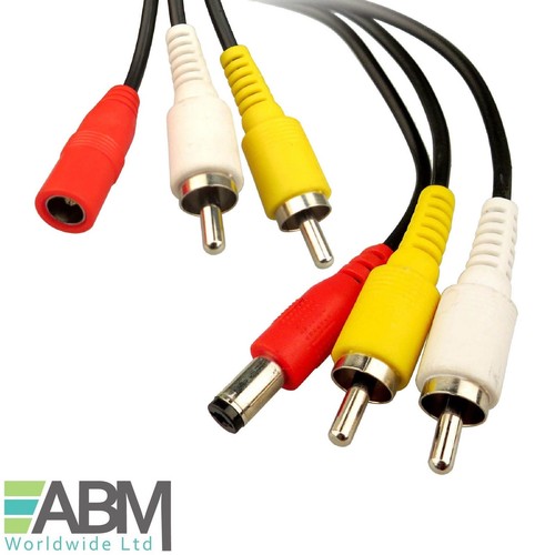 CCTV CAMERA RCA CABLE 50m Phono Audio Video AV DC Power Extension Lead