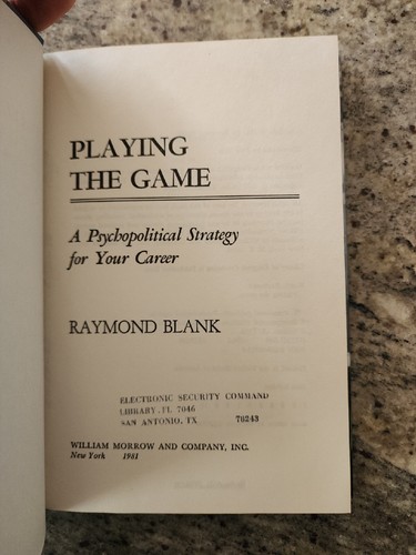 Playing the Game: A Psychopolitical Strategy for Your Career - Picture 5 of 8