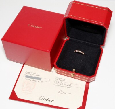 Cartier 72P Diamond Love Ring Small Model 18k RG B42181 49 Cartier 72P Diamond Love Ring Small Model 18k RG B42181 49