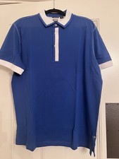 NWT HUGO BOSS VITO 09 Pro Men s Regular Fit Polo Shirt in Blue XL
