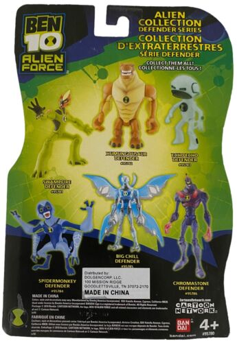 Figura de acción Ben 10 Alien Force Chromastone Defender 4" NUEVA 2010 Bandai rara - Imagen 2 de 2