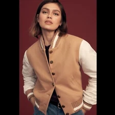 Anthropologie DOLAN Varsity Bomber Jacket