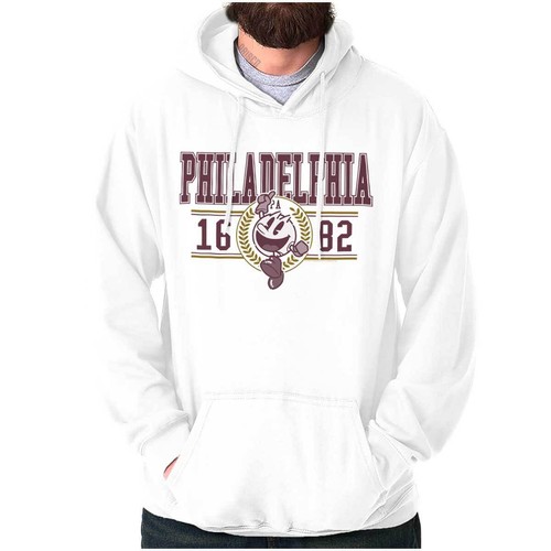 Cool PACMAN Arcade Game Philadelphia Varsity Hoodie Hooded Sweatshirt Men Women