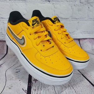 Nike Women's Size 6 Yellow Air Force 1 Lace Up Low Top Sneakers Shoes Size | eBay
