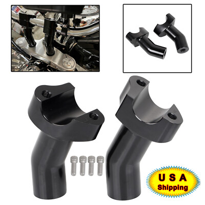 3.5'' Pullback Handlebar Risers For Harley Softail Dyna Fat Street Bob Low Rider