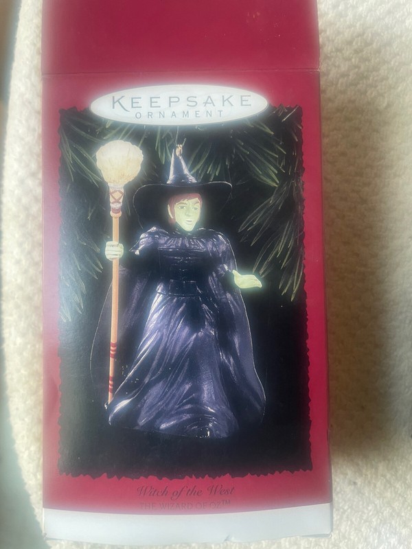 Hallmark Keepsake Ornament Wizard Of Oz, Witch Of The West 1996 Original Box