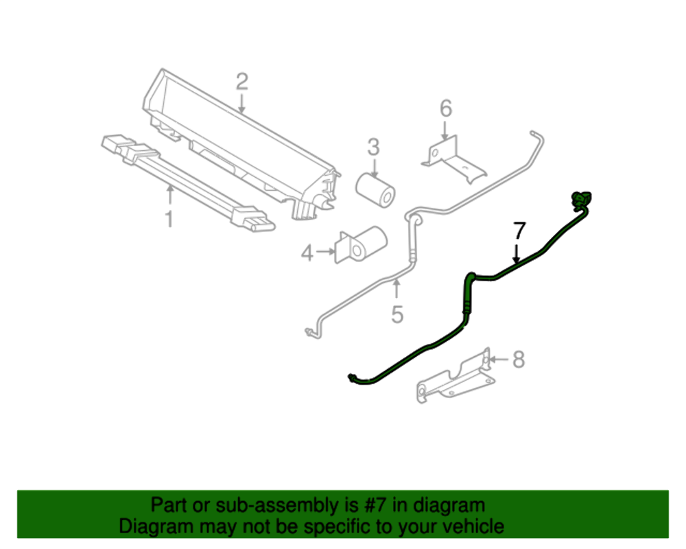 Genuine OEM BMW E60n Transmission Oil Cooler Line Return Hose  