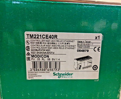 Schneider Electric TM221CE40R Modicon M221 Logic Controller Ethernet  New In Box