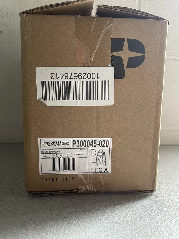 Progress Lighting Calhoun Collection 5 in. 1-Light Antique Bronze Clear Glass - Image 2 of 4