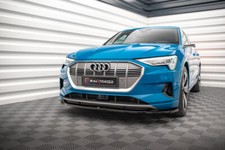 CUP Spoilerlippe SCHWARZ für Audi e-Tron Frontspoiler Spoilerschwert Lippe V1