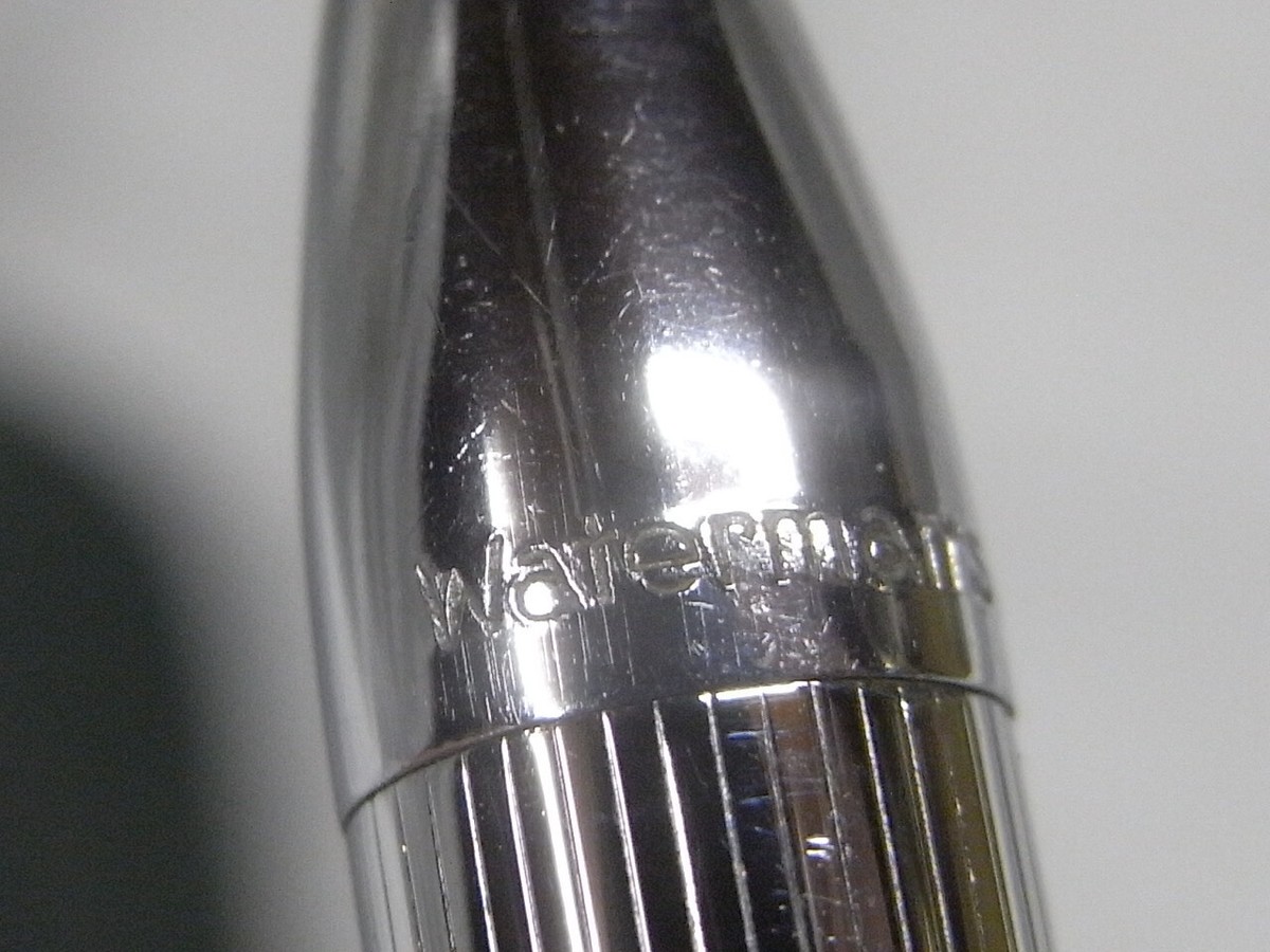 Stylo Plume Waterman Flair Vintage Avec étui Cuir Vert - Ancien, Occasion - Plume Et Bille - Objet De Collection