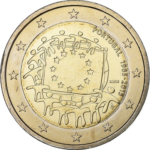 [#376086] Portugal, 2 Euro, 30 ans   Drapeau européen, 2015, Bi-Metallic, UNZ+,  - Bild 1 von 2