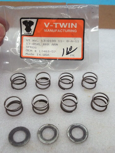8 V-Twin 13-0100 Rocker Arm Spring HARLEY DAVIDSON 17483-57 XL 1957 ...