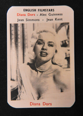 1950's Maple Leaf Gum Diana Dors Trading Card High Grade