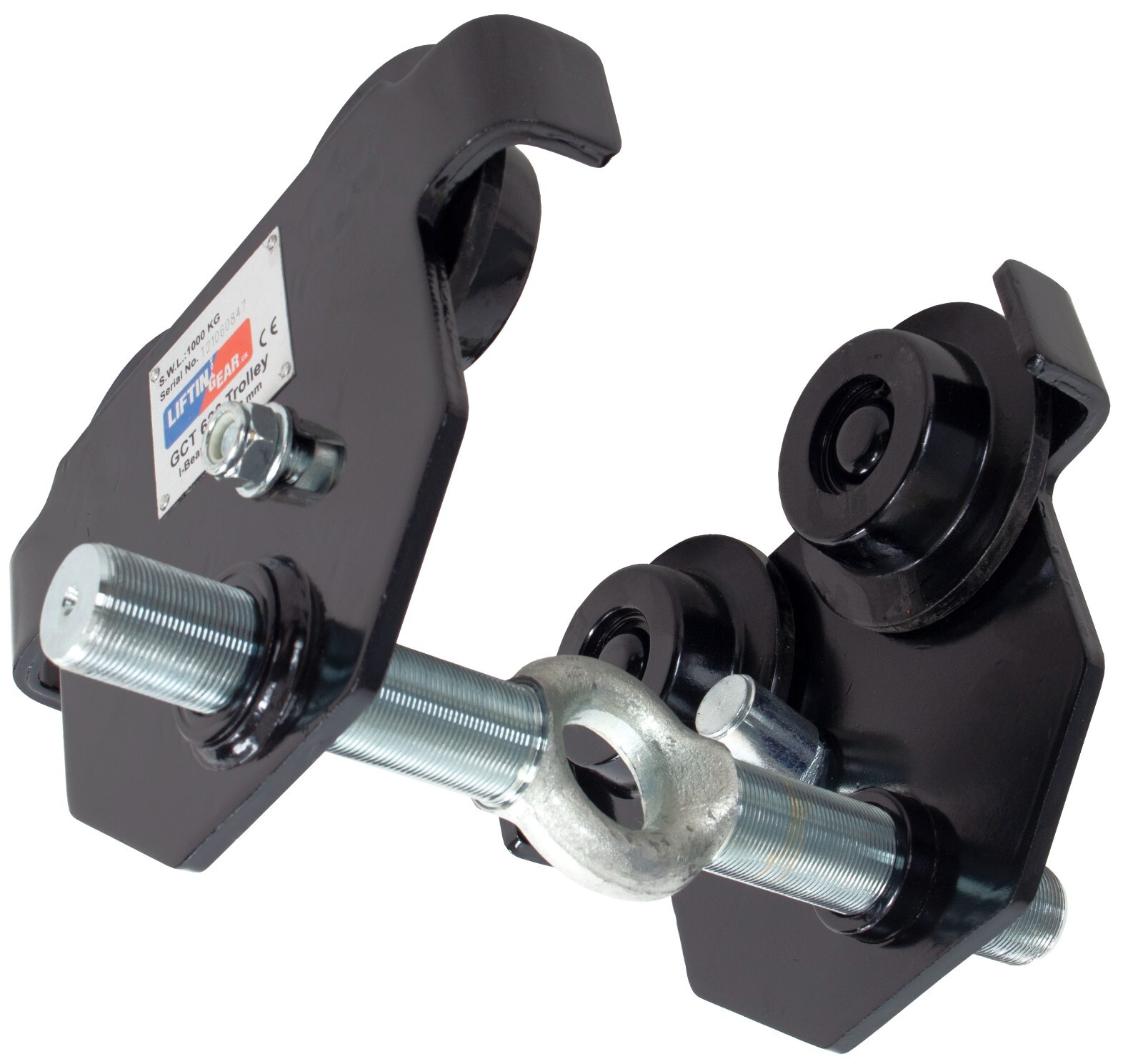 LiftinGear 500kg Adjustable Push Travel Girder Beam Trolley Extra Wide 160-305mm