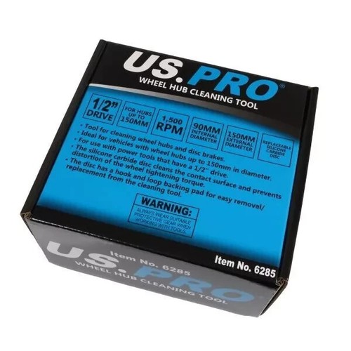 US PRO Tools Wheel Hub Cleaning Tool 1/2" Drive 150mm Dia NEW 6285 - Picture 2 of 4