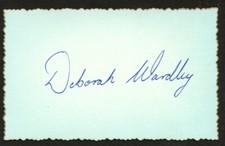 Autógrafos firmados por Deborah Wardley corte automático 2x4 primera mujer piloto en Australia