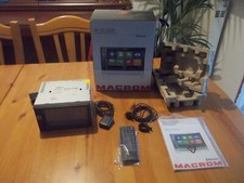 MACROM M-DL5000 AUTORADIO STEREO 2 DIN NAVIGATORE MAPPA EUROPA GPS TELECOMANDO