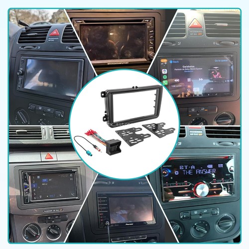 2 DIN Stereo Installation Dash Kit+Radio Wire Harness For 2007-09 VW EOS Rabbit - Picture 8 of 8