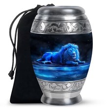 Lion Urns For Cremation Ashes Female, Memorials Cremation Urns, 10 Inch