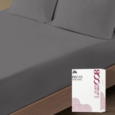 100 Egyptian Cotton Full Fitted Sheet - 800 Thread Count 16" Deep Pocket Dur...