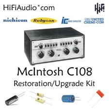 McIntosh C108 FULL restoration recap repair service rebuild kit capacitor