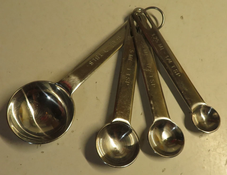 4件装Farberware专业不锈钢量勺Rostfrei Acier Oni — 第 4/4 张图片