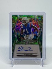 2020 Panini Spectra CJ Henderson RC Rookie Autograph Neon Green /50 Jaguars