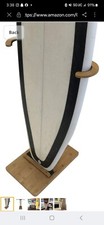 COR Surf Bamboo Surfboard Stand  Premium Standing Rack to Display Your Board