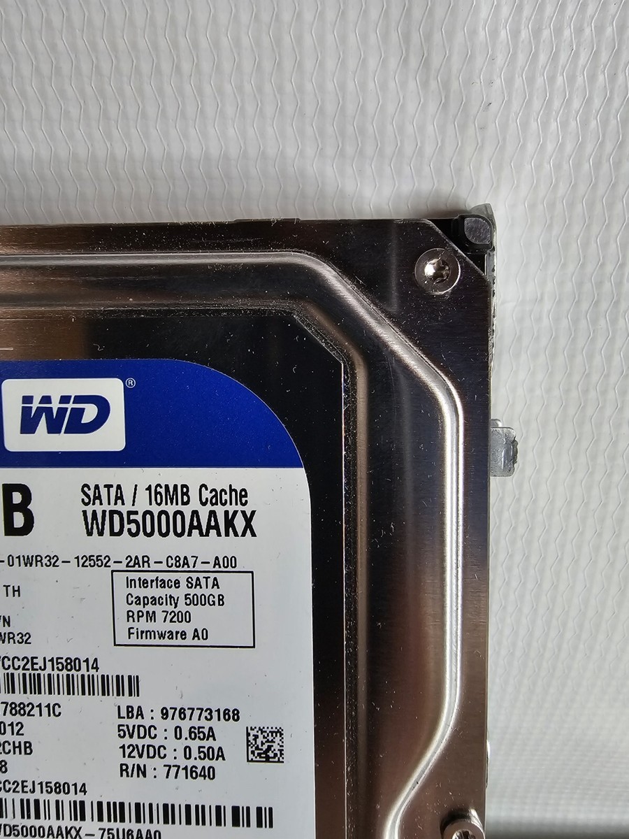 Western Digital 500GB HDD SATA 16MB WD500AAKX-08ERMA0 3.5