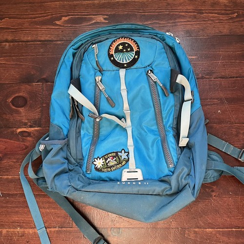 The North Face Surge II Blue Backpack 