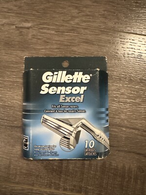 Gillette Sensor Excel Razor Blades - 10 Cartridges