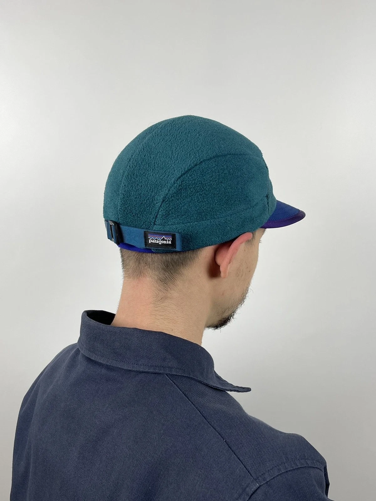 90s Vintage Patagonia Synchilla 5 Panel Fleece Cap Hats USA Size M