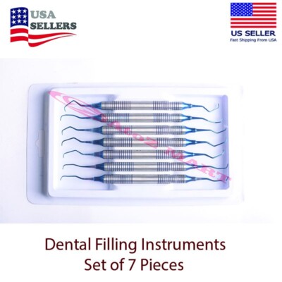 Dental Periodontal Gracey Curettes Set of 7 Pieces Blue Colour Coated - Scalar