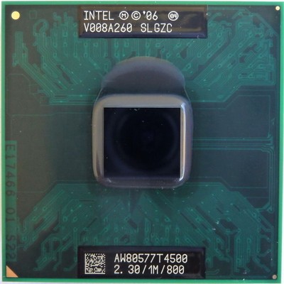 CPU Intel Dual Core Duo De Mobile T4500 2.30/1M/800 Slgzc Processeur ...