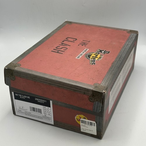 RARE Dr Martens The Clash 1461 Black Shoes UK8 Made In England - Picture 10 of 10