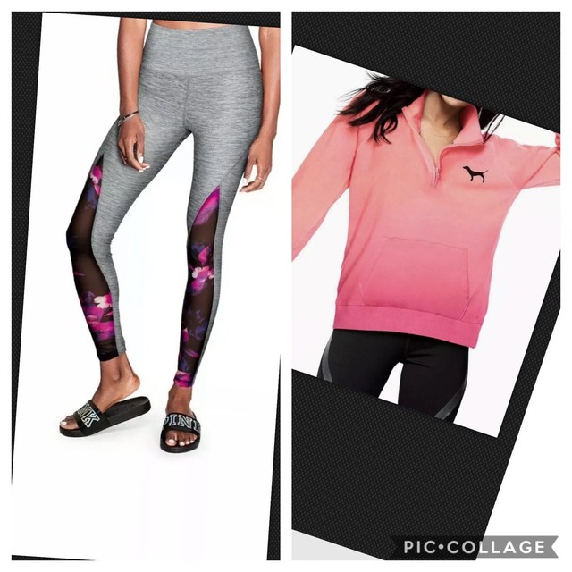 victoria secret pink floral leggings